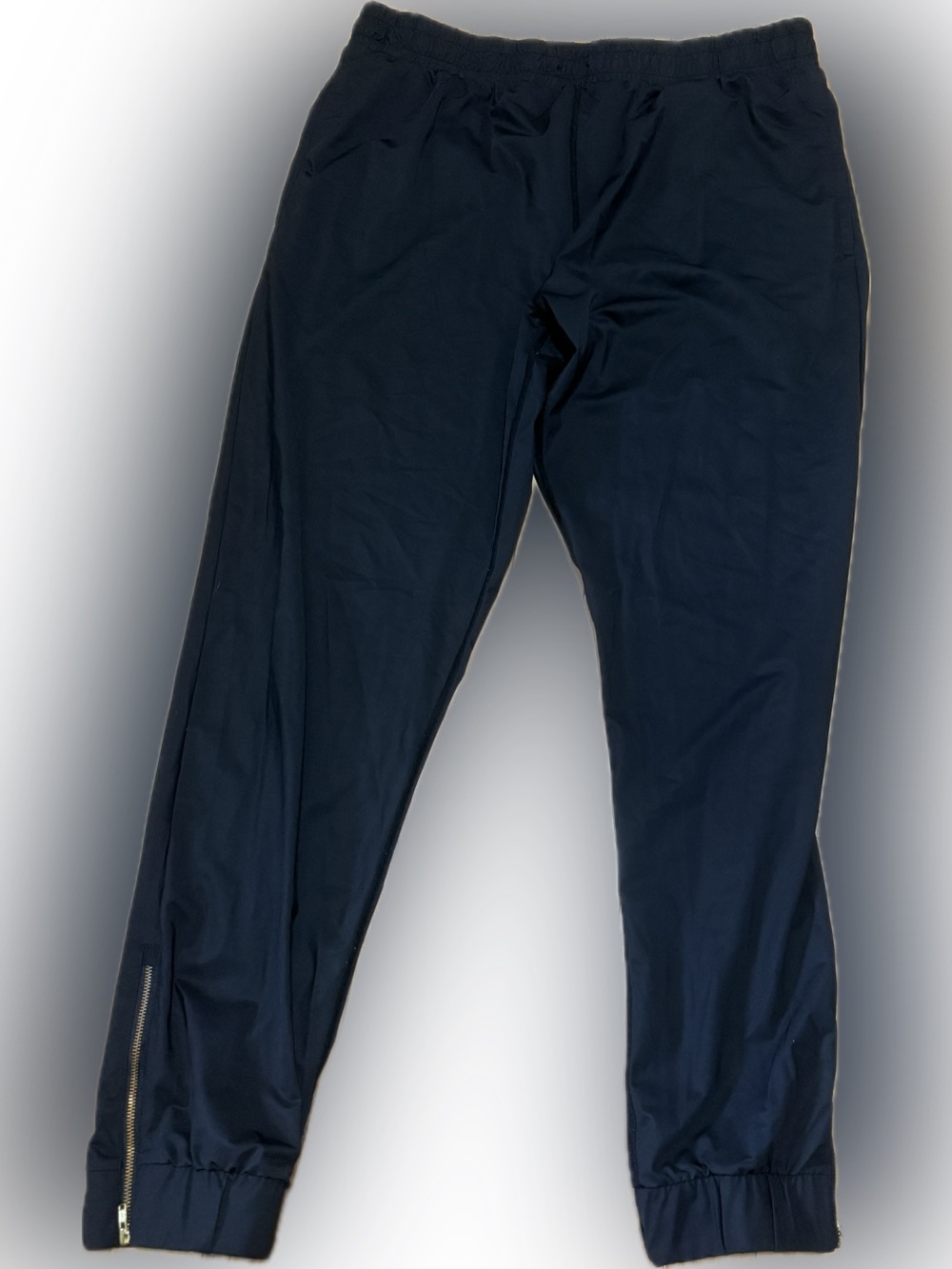 🖤Zyia Black Zip Ankle Joggers Pants Size Large | Stretch Athleisure